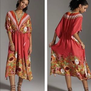 Anthropologie BL-NK LONDON V-Neck Kaftan